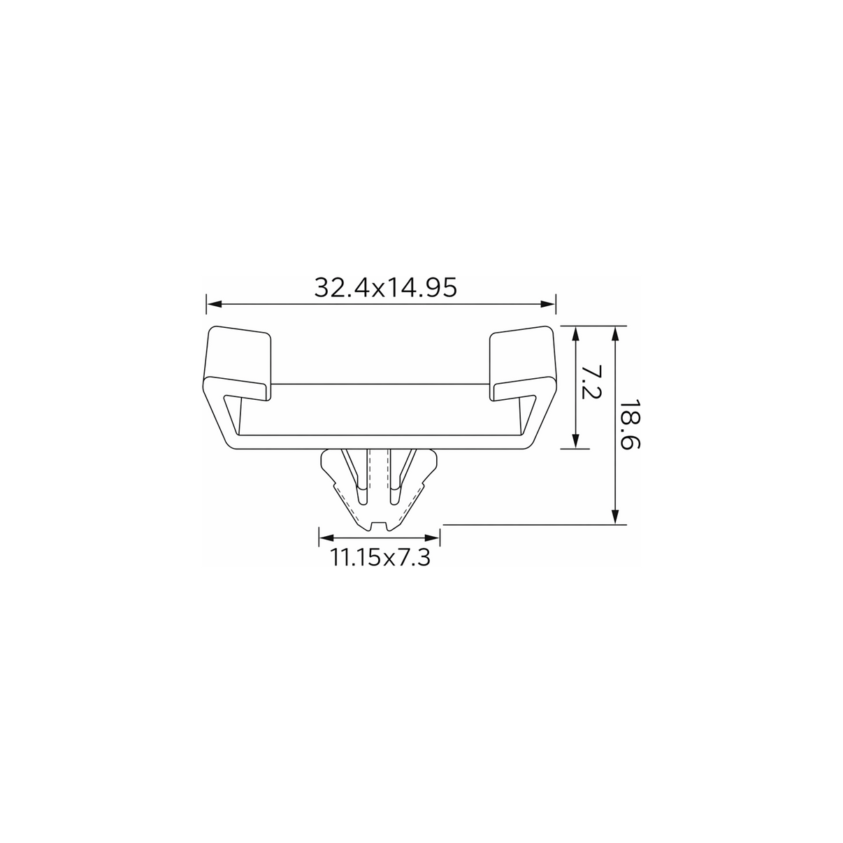 Fästclips – 10-pack – Stabil montering