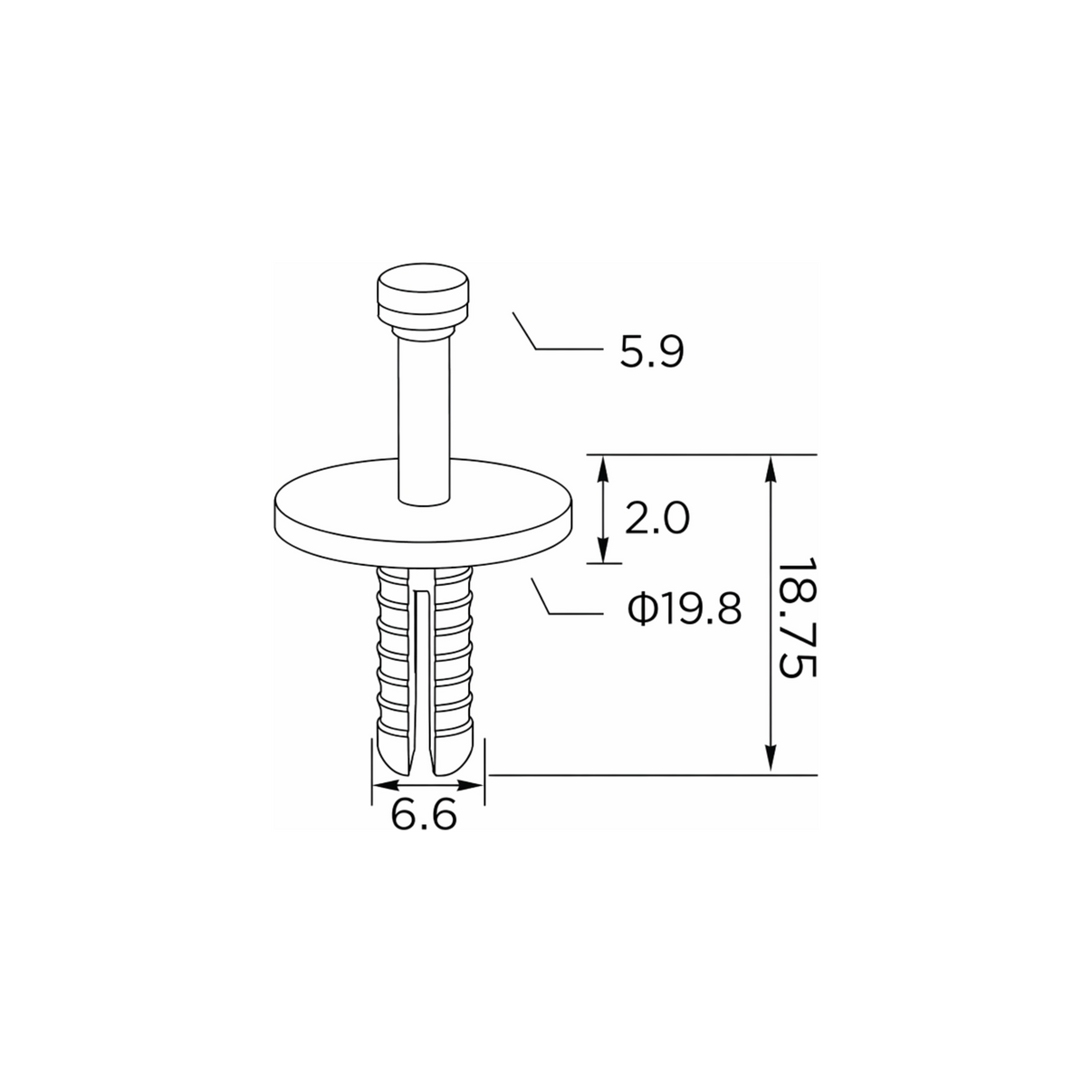 Fästclips – 10-pack