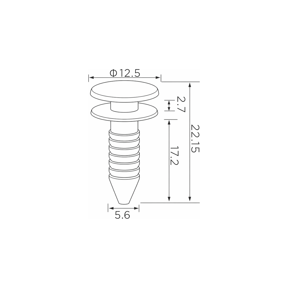 Fästclips Ford Transit/Transit Tourneo