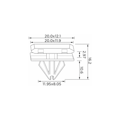 Fästclips – 10-pack – Stabil montering