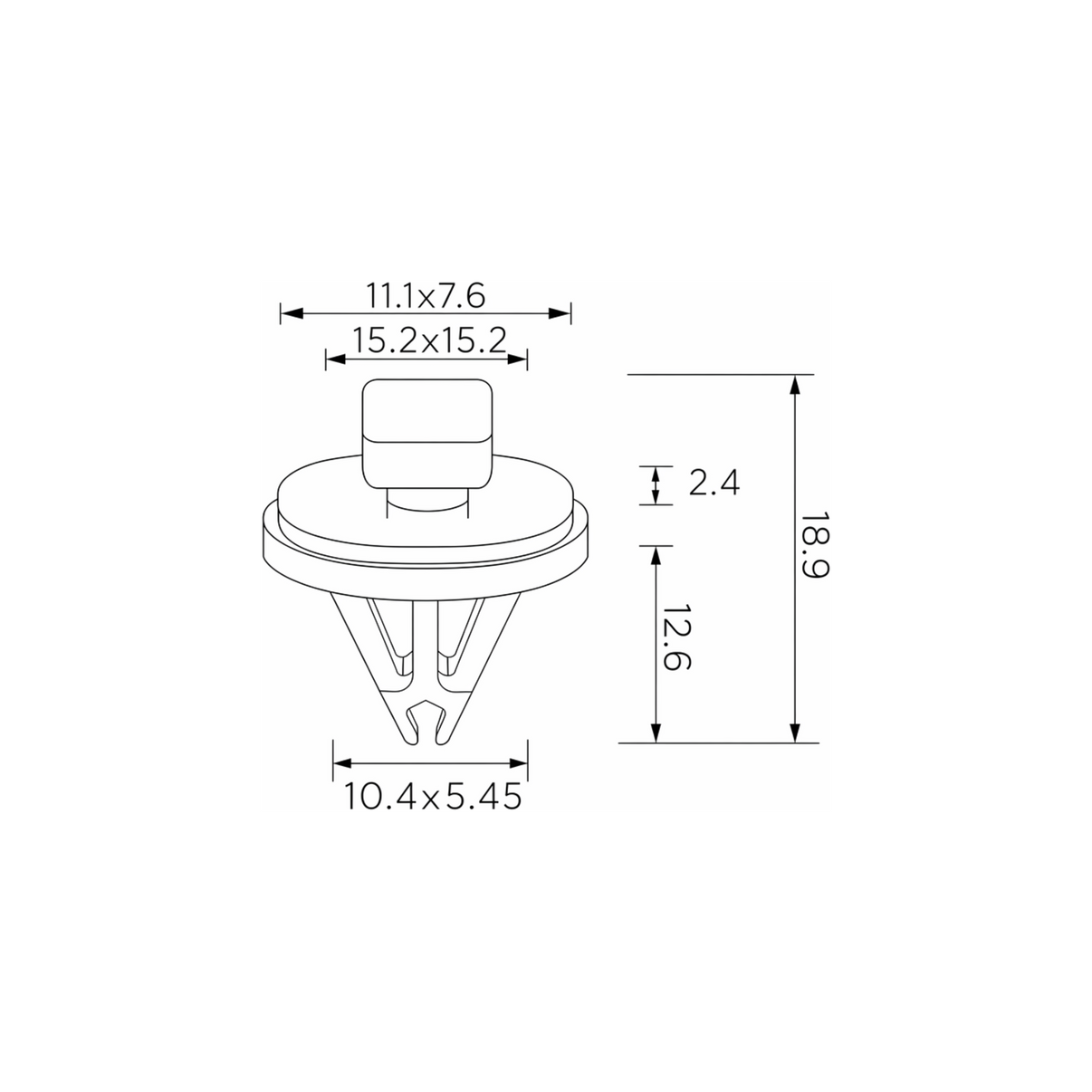 Fästclips – 10-pack – Stabil montering