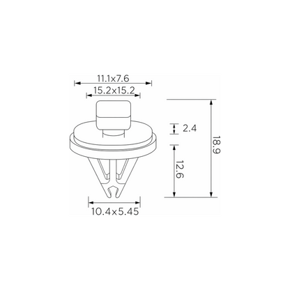 Fästclips – 10-pack – Stabil montering