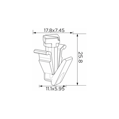 Fästclips – 10-pack – Stabil montering