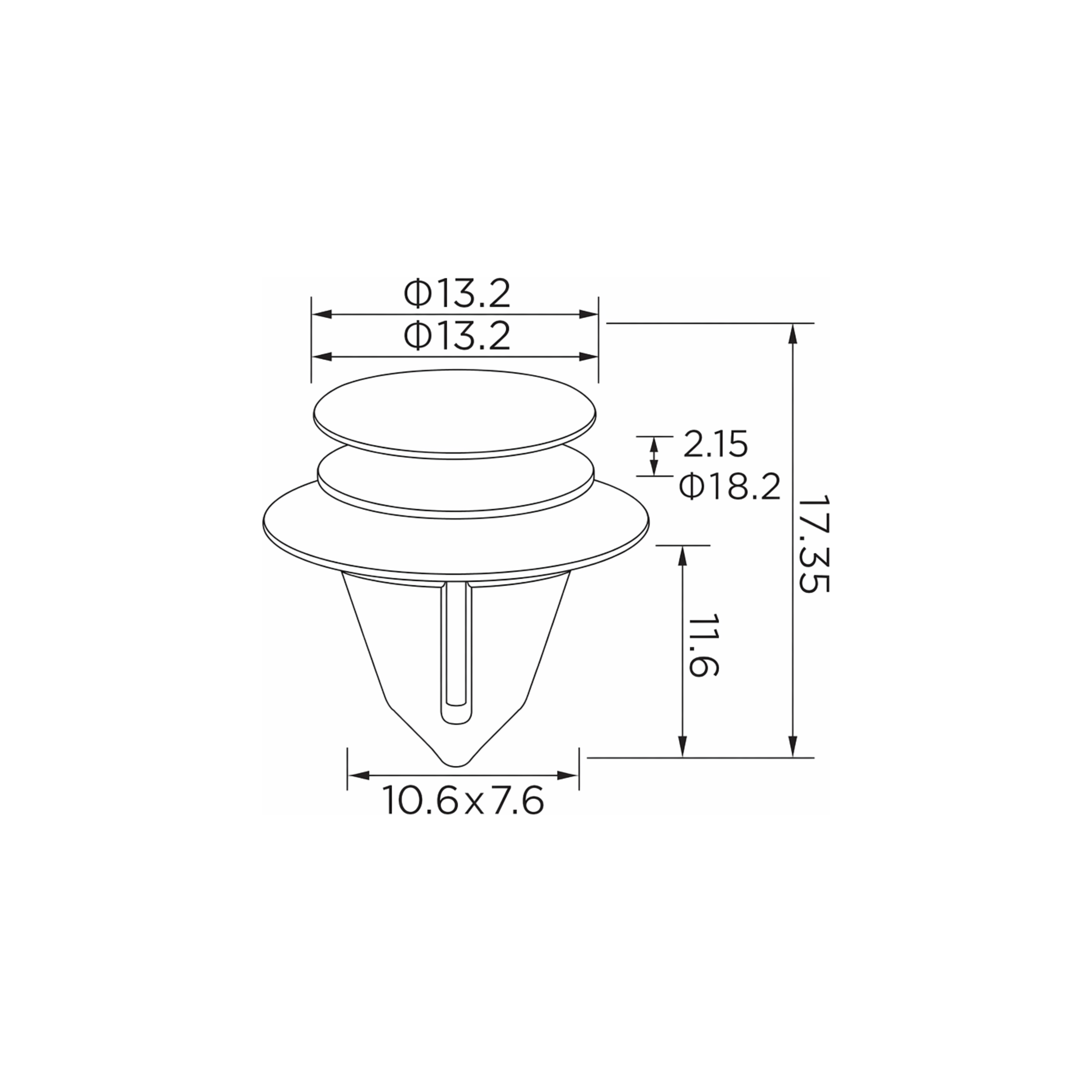 Fästclips – 10-pack