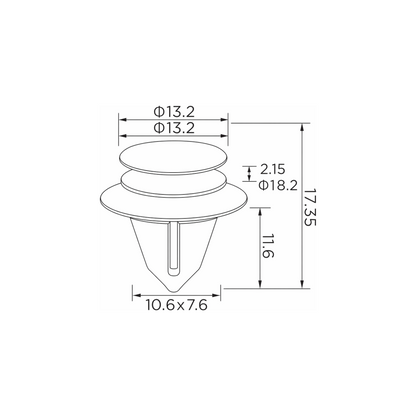 Fästclips – 10-pack