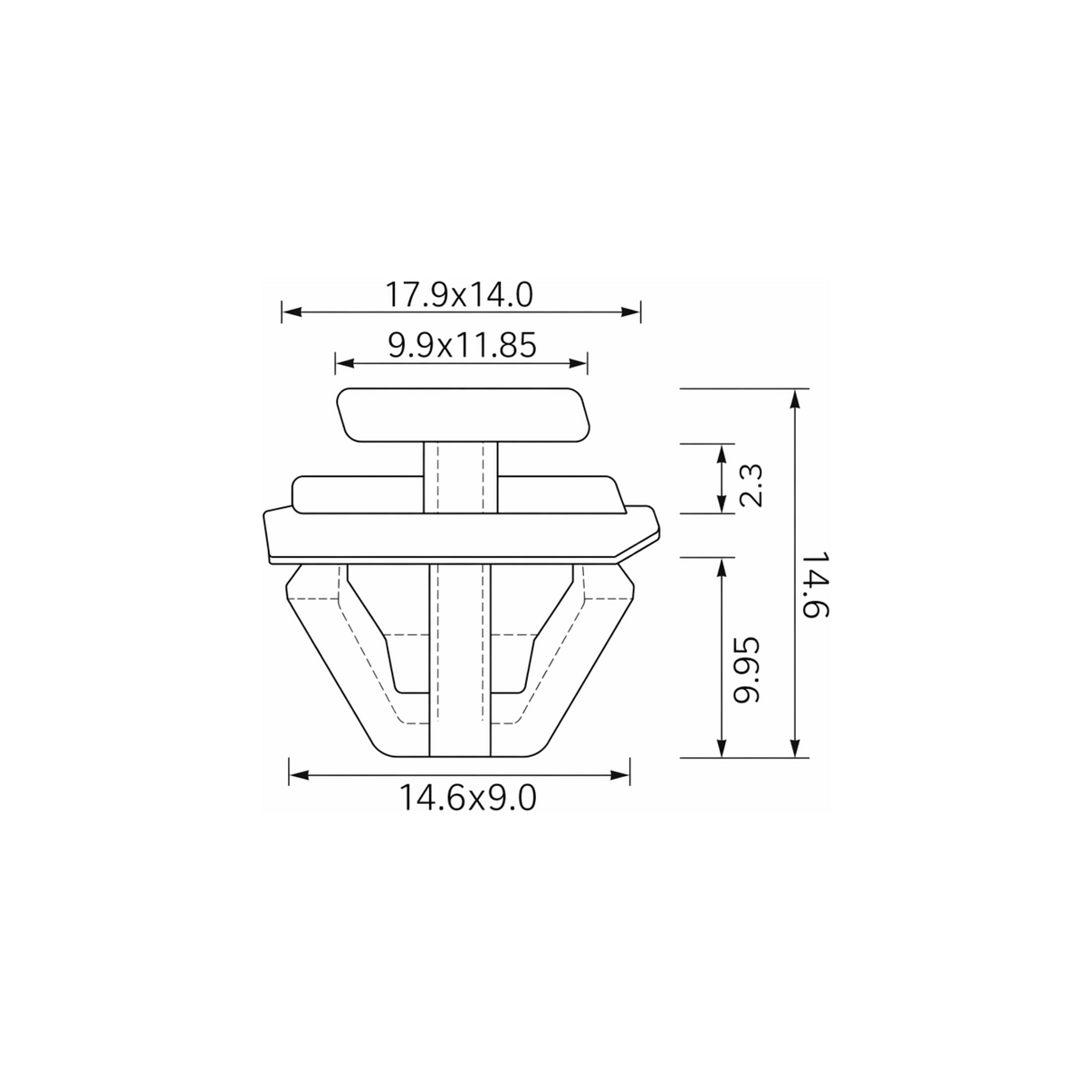 Fästclips – 10-pack – Stabil montering