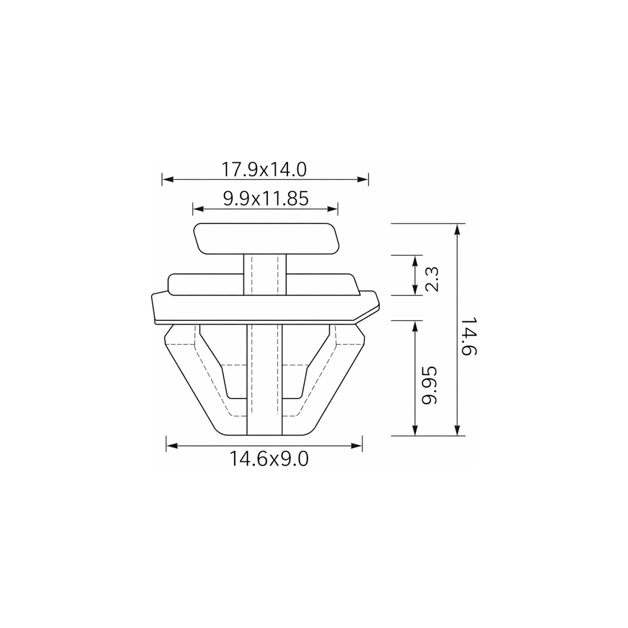 Fästclips – 10-pack – Stabil montering