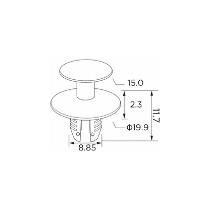 Fästclips Audi A2/A4 B8 m.fl.