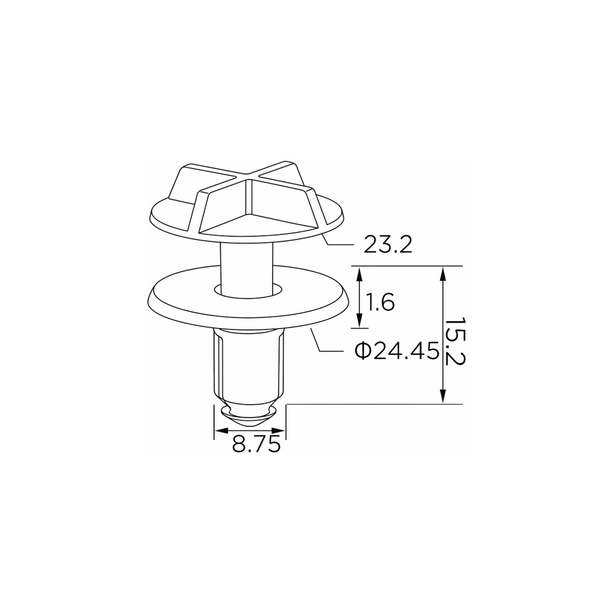 Fästclips Jaguar E-Pace/Xf I m.fl. – 10-pack