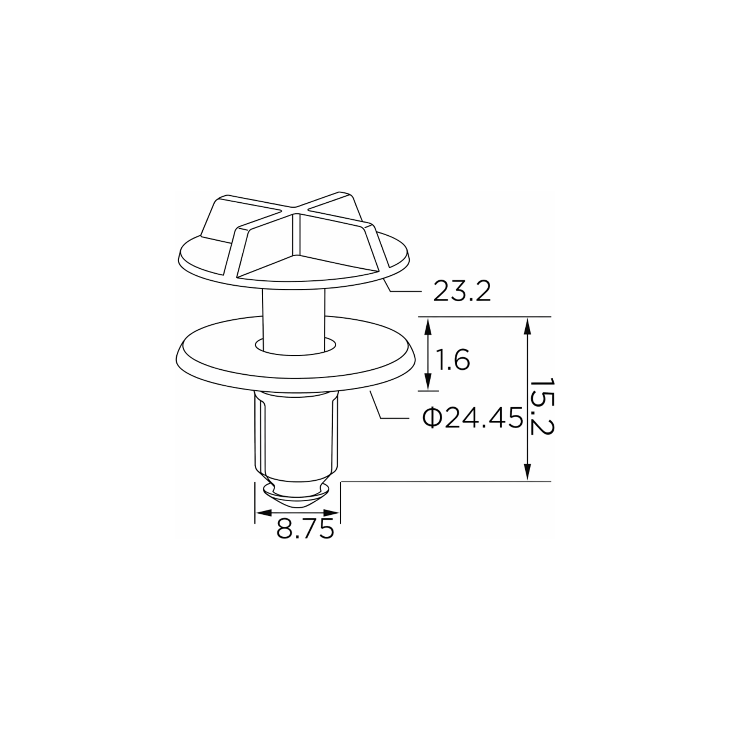 Fästclips Jaguar E-Pace/Xf I m.fl. – 10-pack