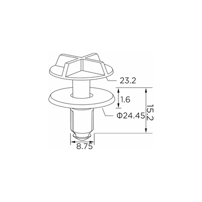 Fästclips Jaguar E-Pace/Xf I m.fl. – 10-pack