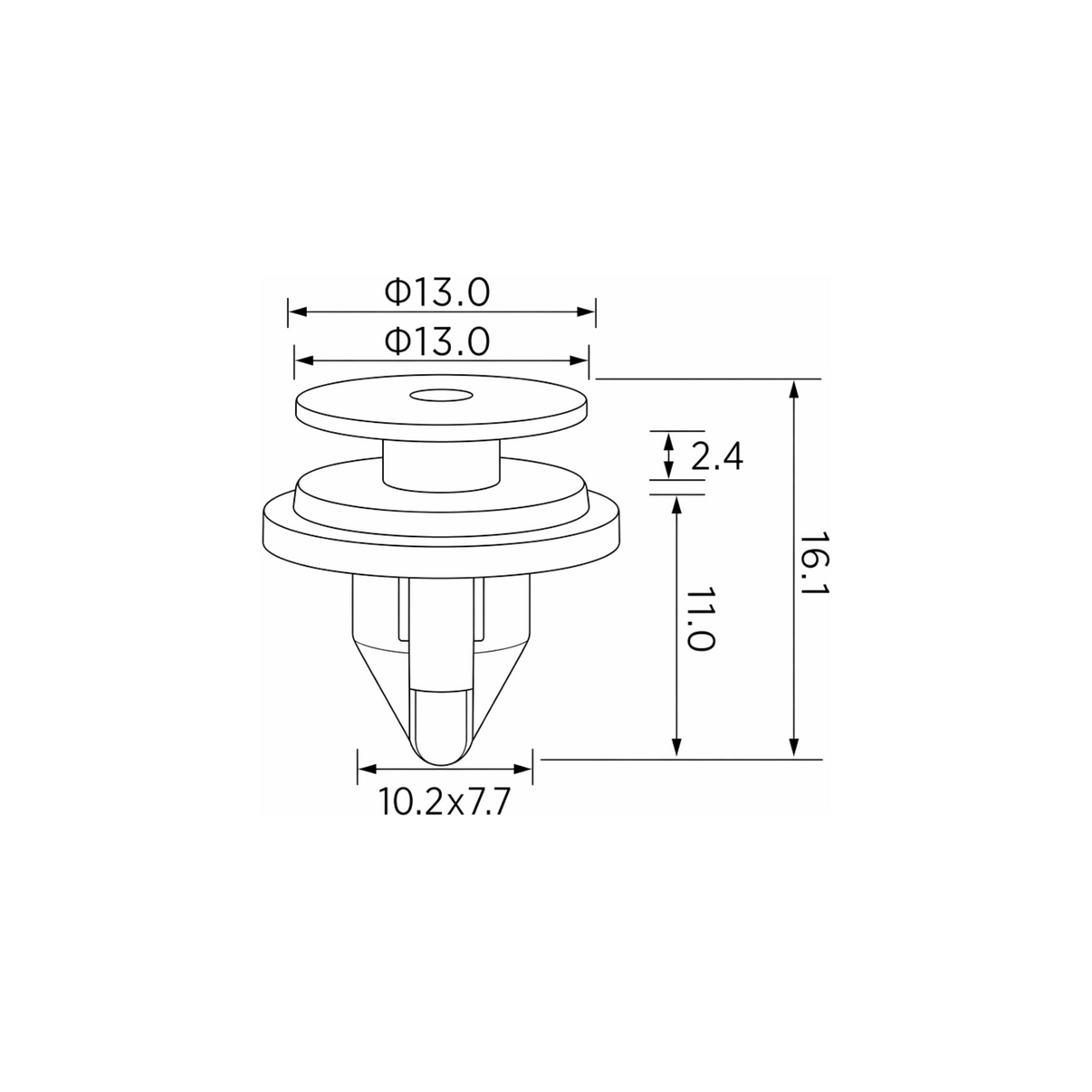 Fästclips – 10-pack