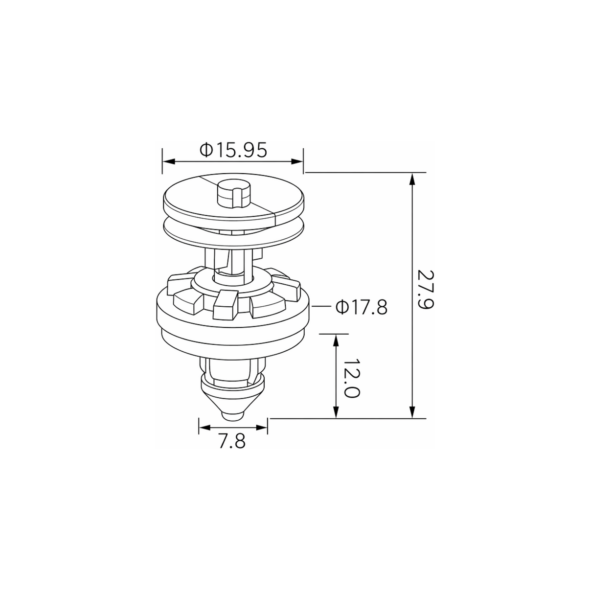 Fästclips Ford C-Max/Focus C-Max m.fl. – 10-pack