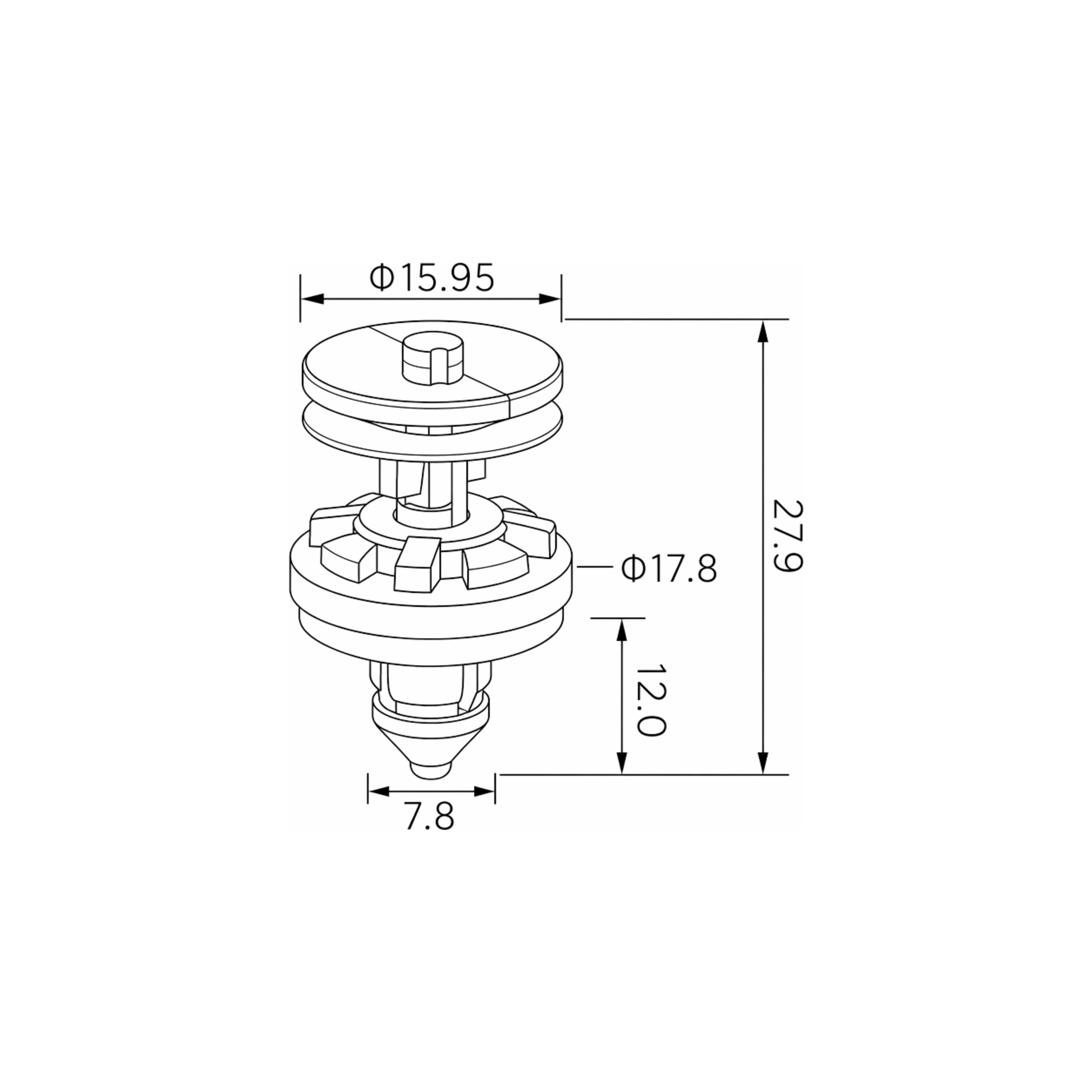 Fästclips Ford C-Max/Focus C-Max m.fl. – 10-pack