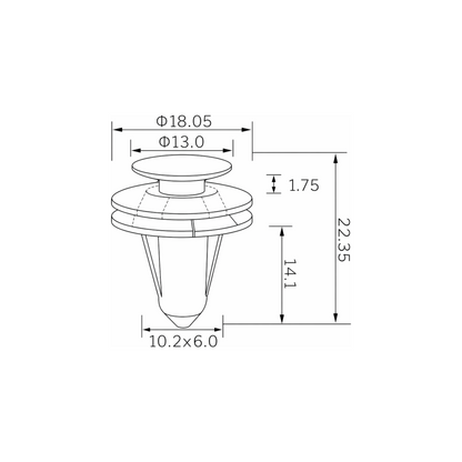 Fästclips – 10-pack