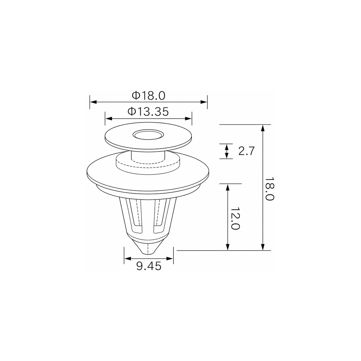 Fästclips – 10-pack – Stabil montering