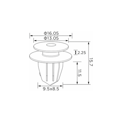 Fästclips – 10-pack