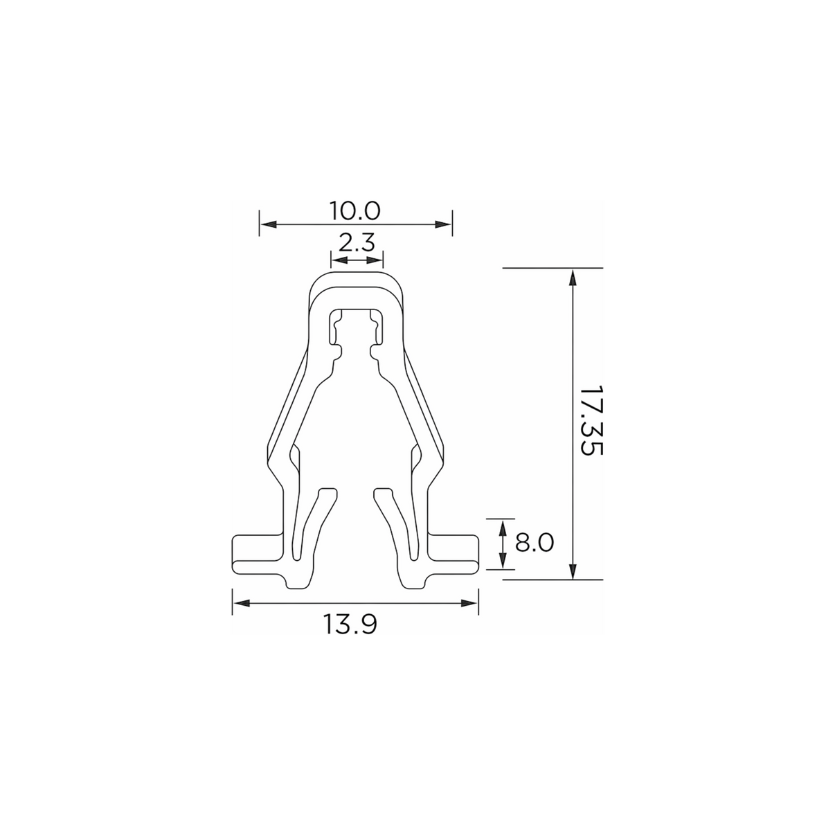 Fästclips Honda CIVIC IX/Nissan Qashqai I – 10-pack