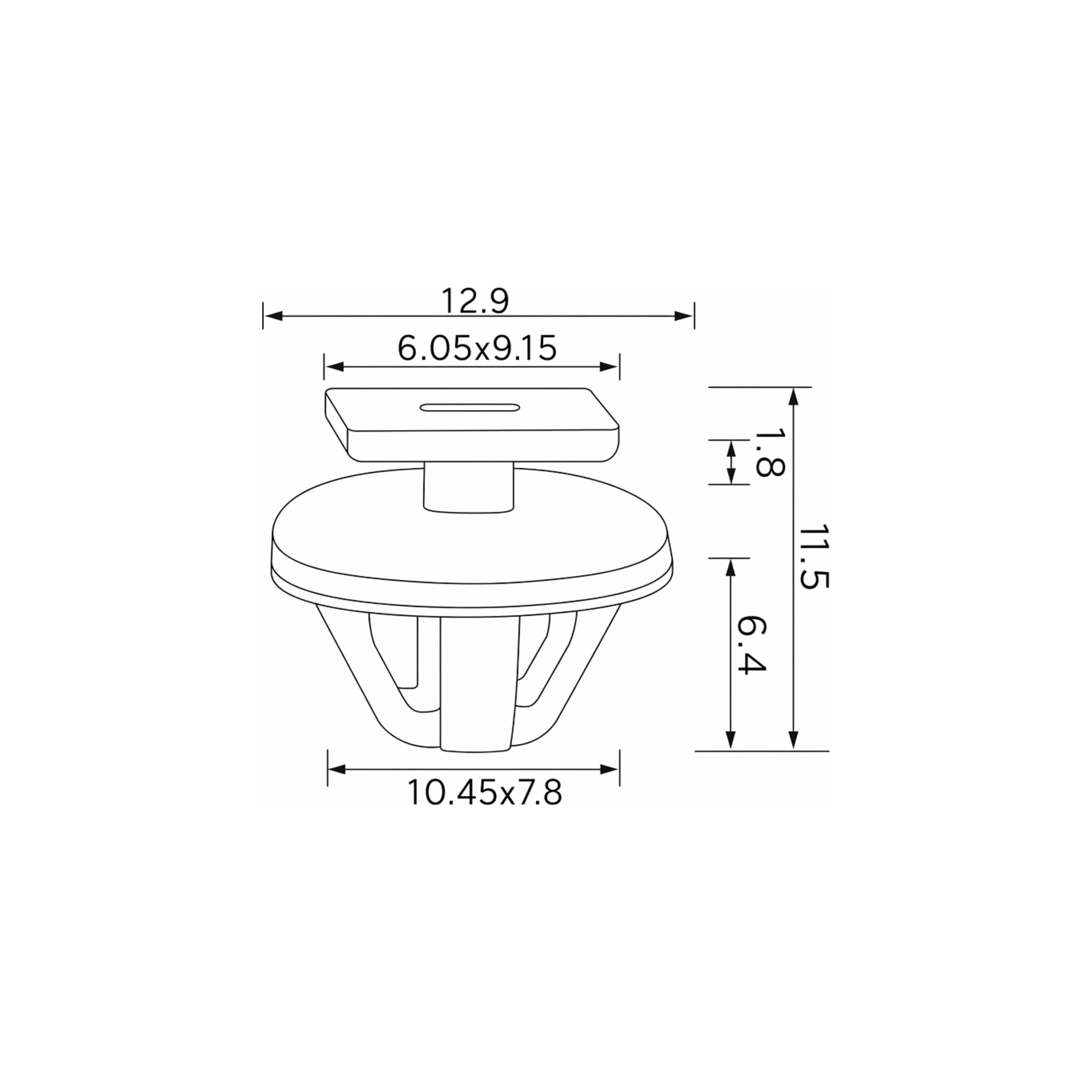 Fästclips Nissan Altima/Juke – 10-pack