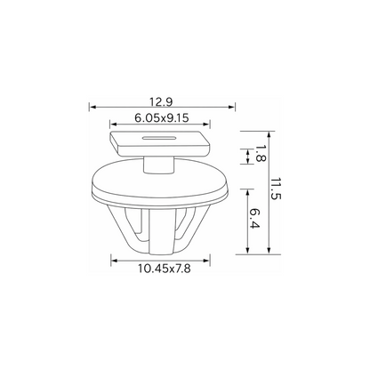 Fästclips Nissan Altima/Juke – 10-pack