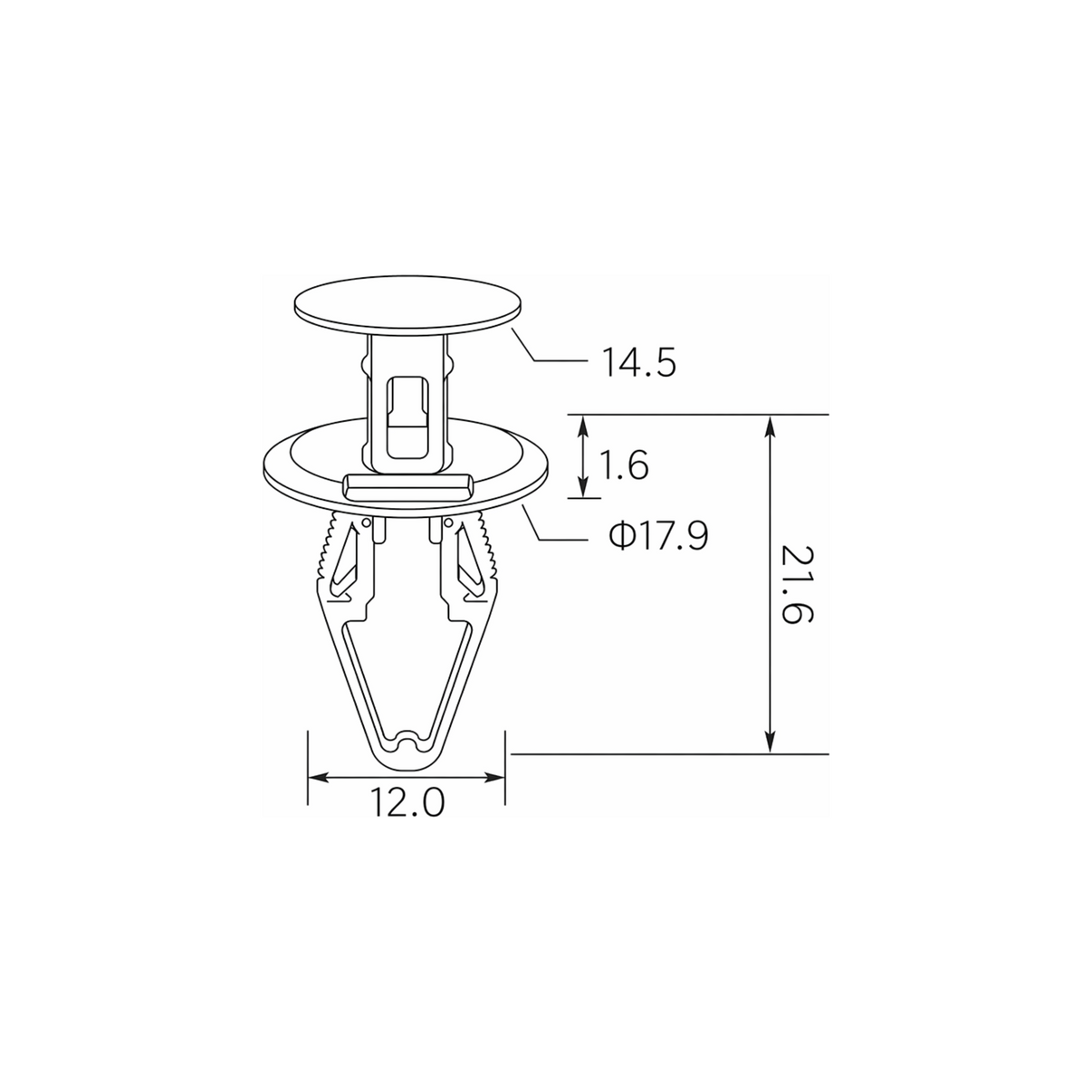 Fästclips Opel Antara A/Astra J m.fl.