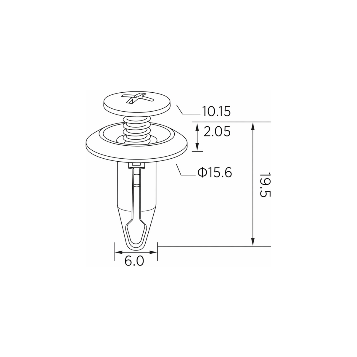 Fästclips Ford B-Max/C-Max m.fl. – 10-pack