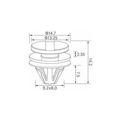 Fästclips Land Rover Discovery V/Range Rover Sport I – 10-pack