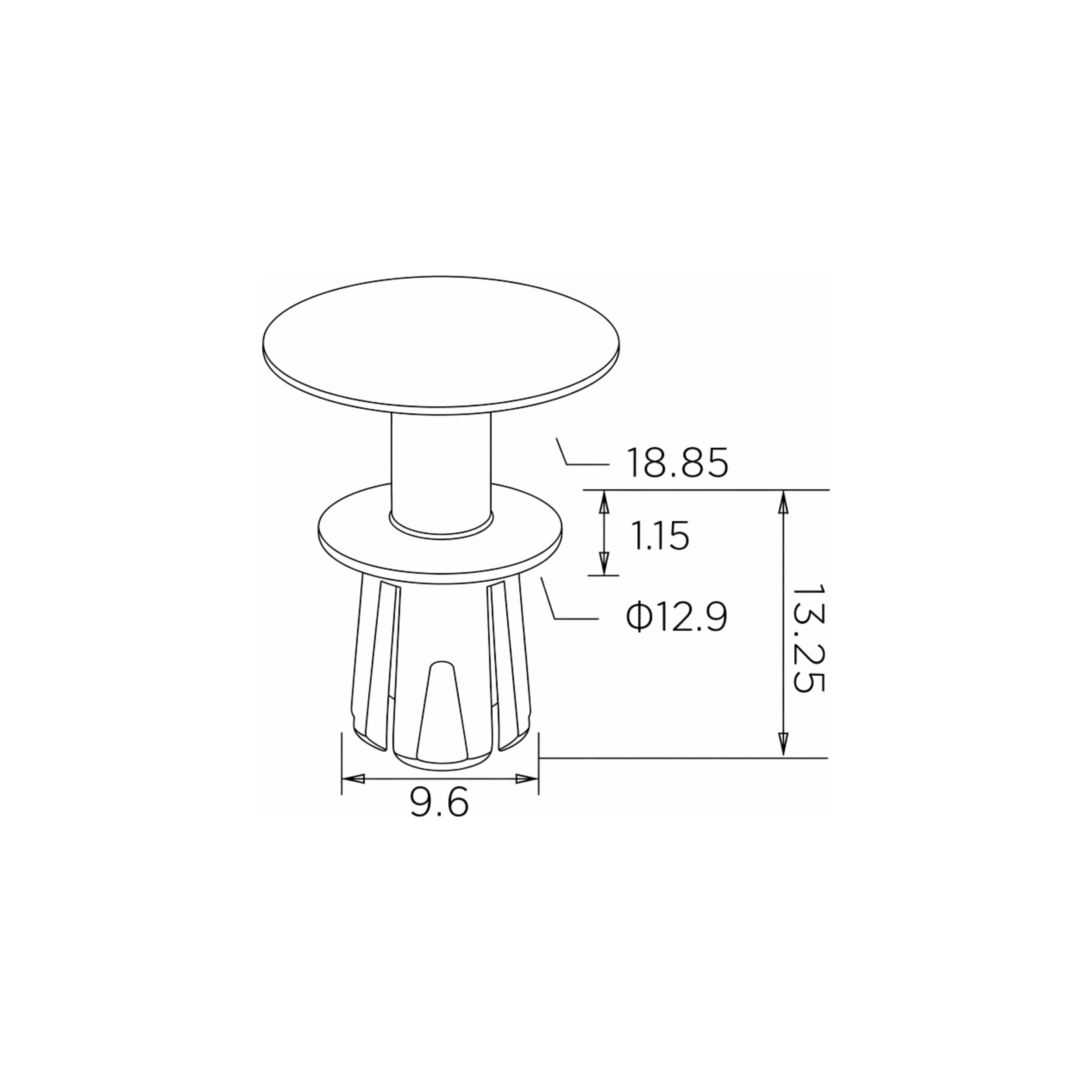 Fästclips – 10-pack – Stabil montering