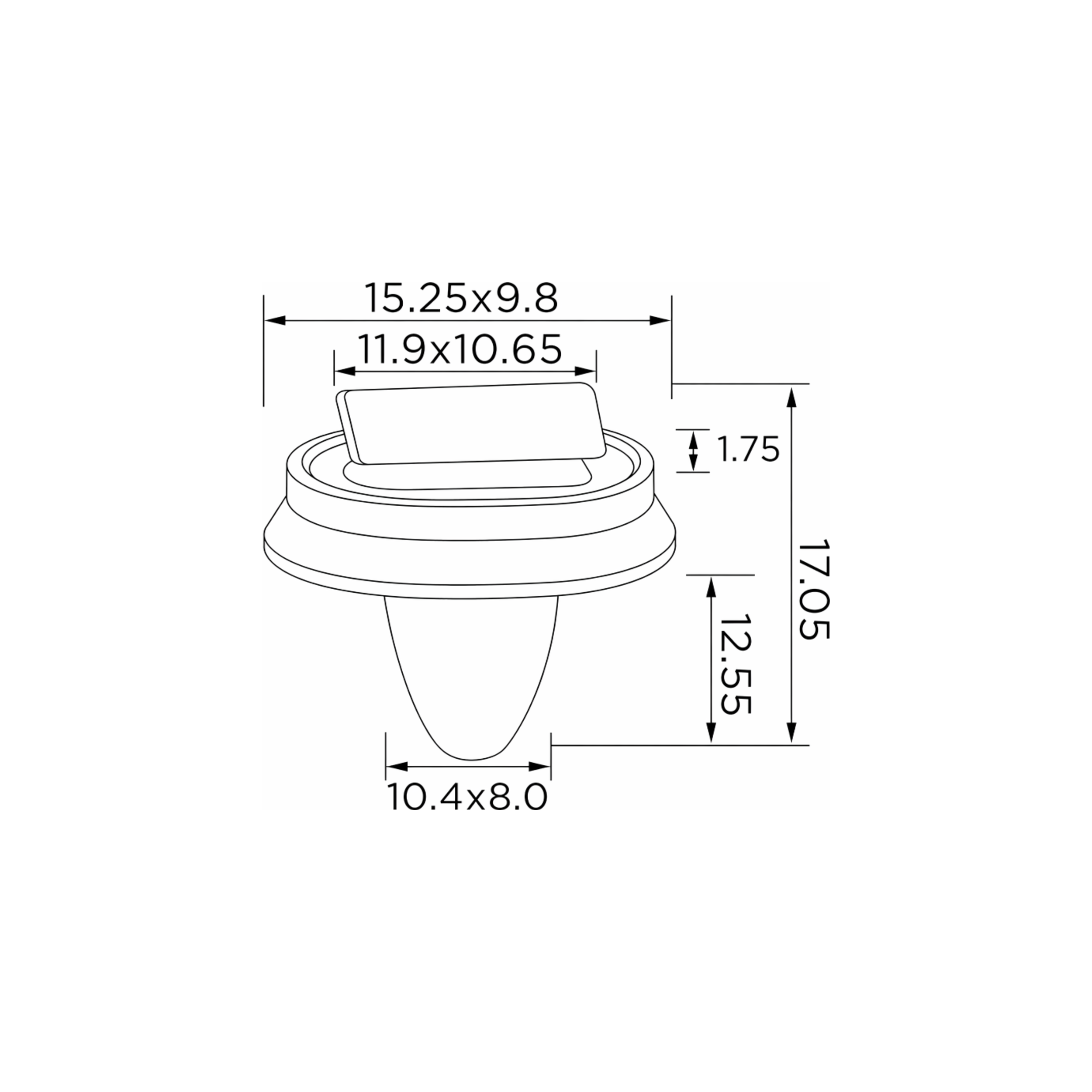 Fästclips Fiat Ducato/Fiorino m.fl.