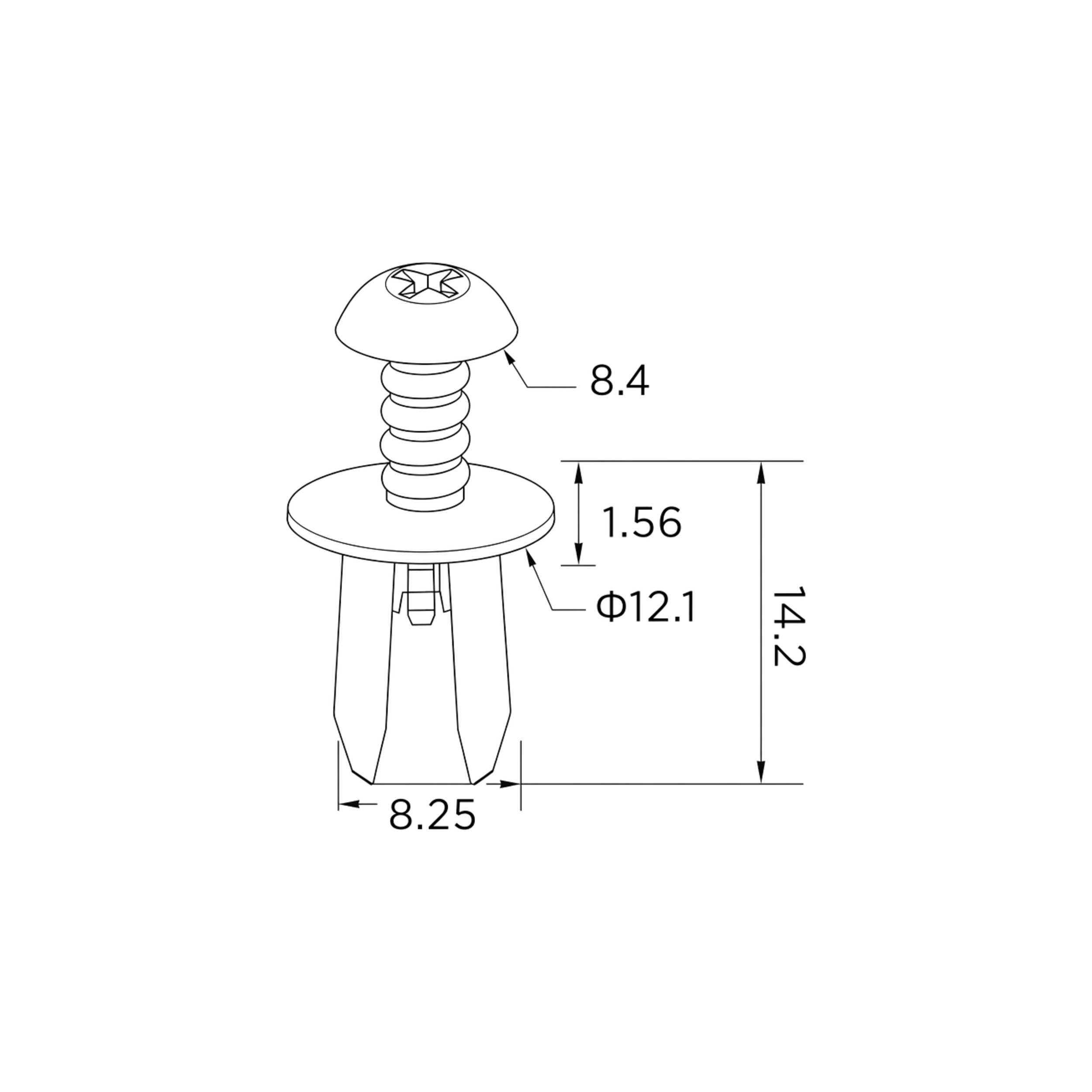 Fästclips BMW 1/1 Coupé m.fl. – 10-pack