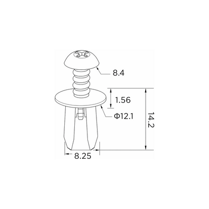 Fästclips BMW 1/1 Coupé m.fl. – 10-pack