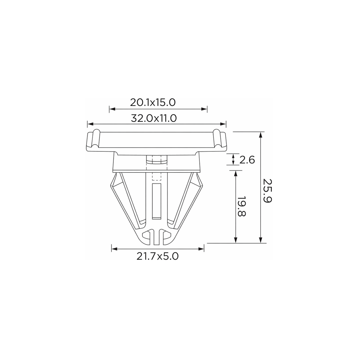 Fästclips – 10-pack – Stabil montering