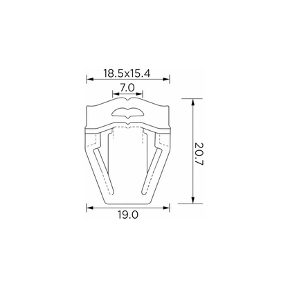 Fästclips Audi A4 B8/A6 C7 m.fl.