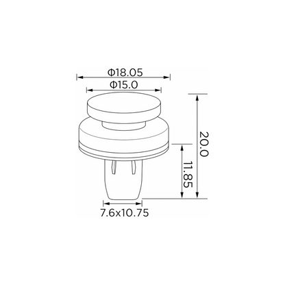 Fästclips Ford Kuga II – 10-pack