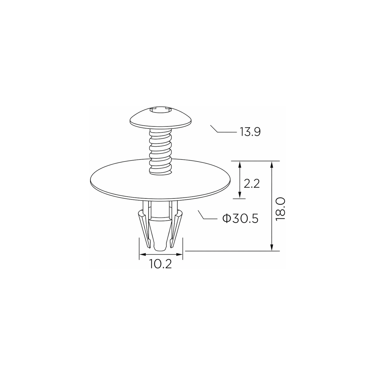 Fästclips – 10-pack