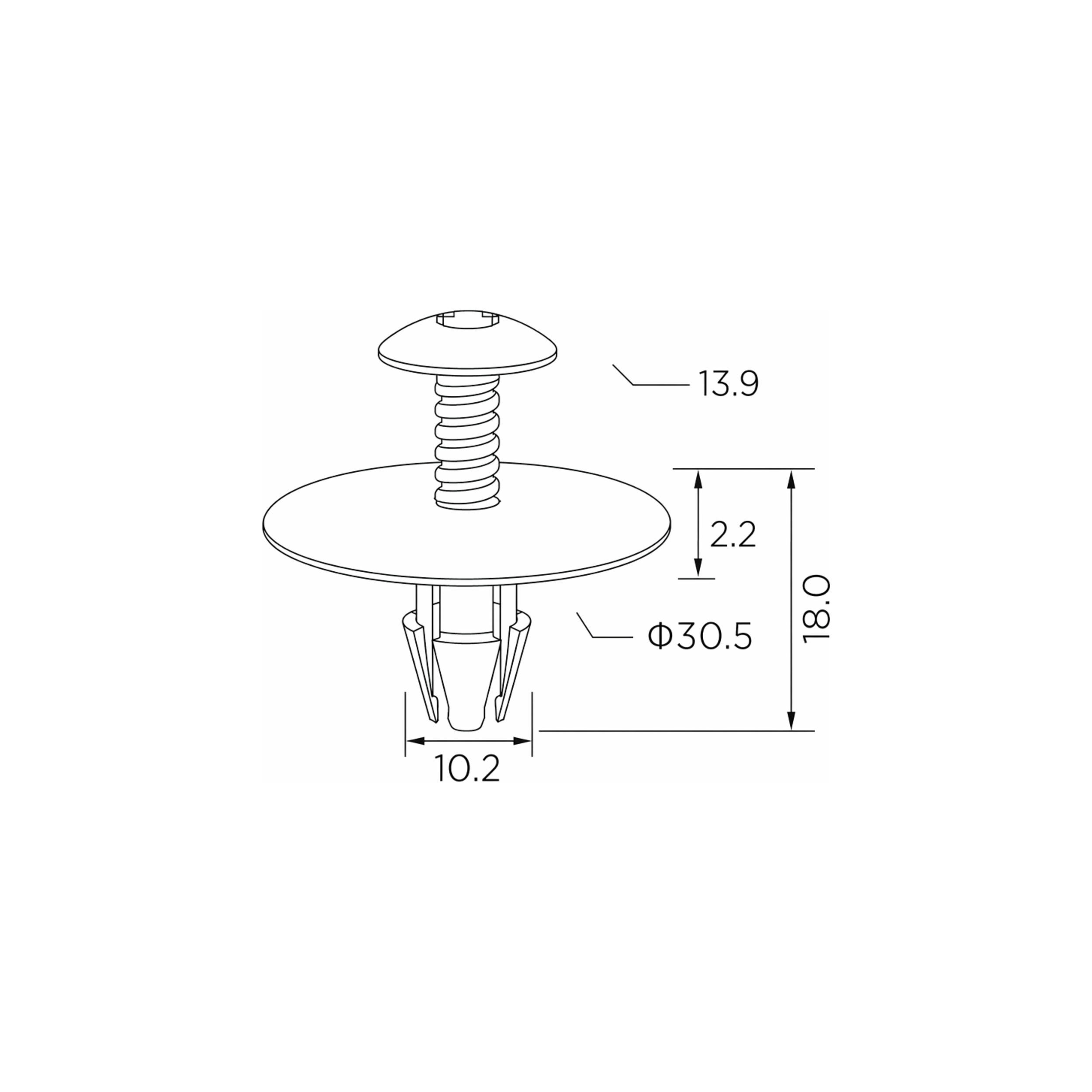 Fästclips – 10-pack