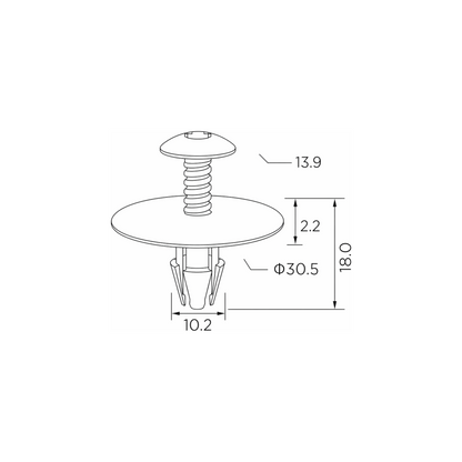 Fästclips – 10-pack