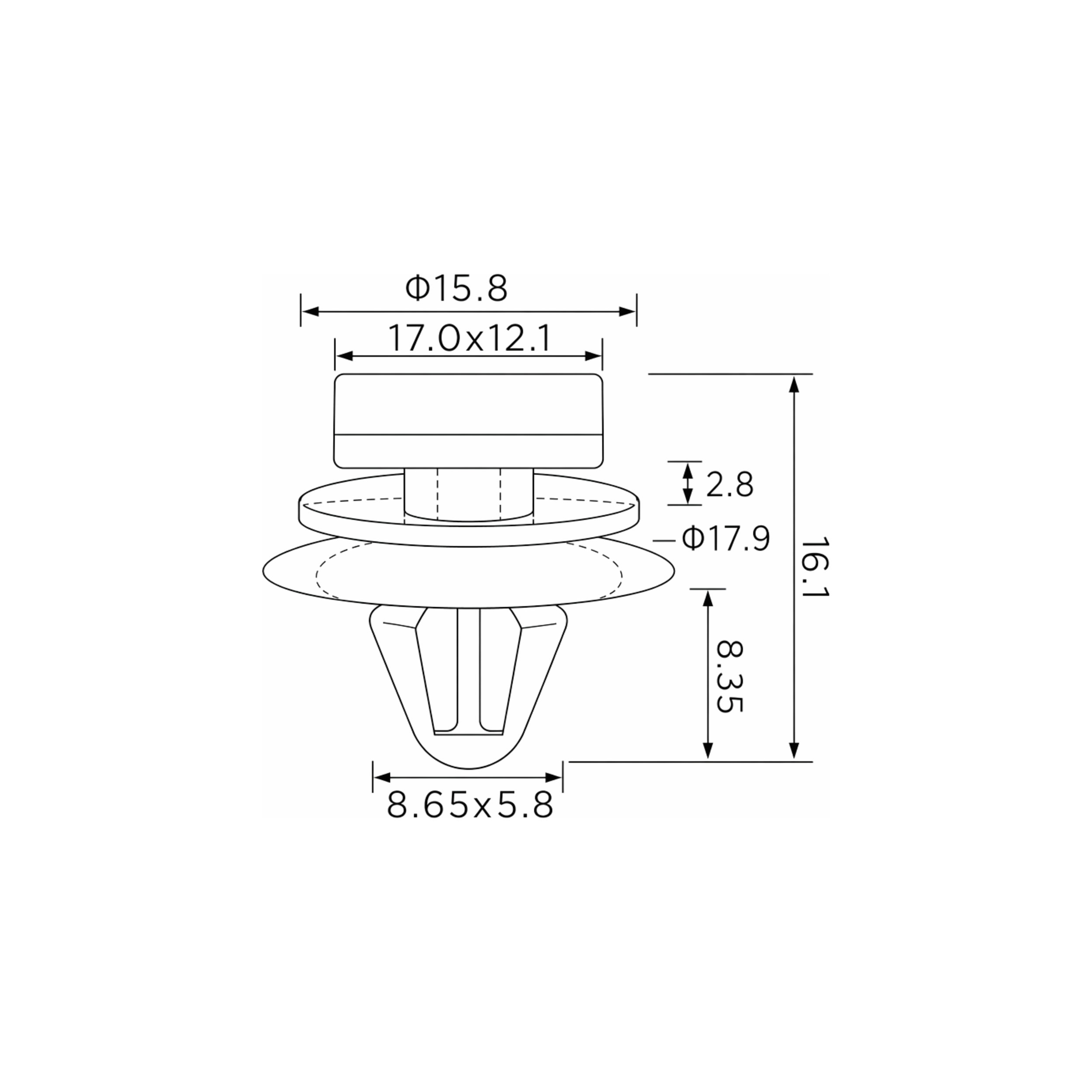 Fästclips – 10-pack – Stabil montering