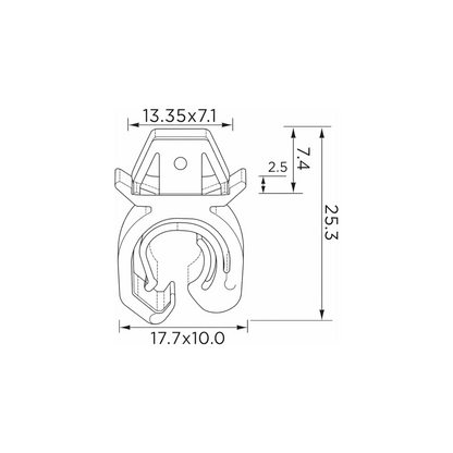 Fästclips Opel Corsa C/Tigra Coupé – 10-pack