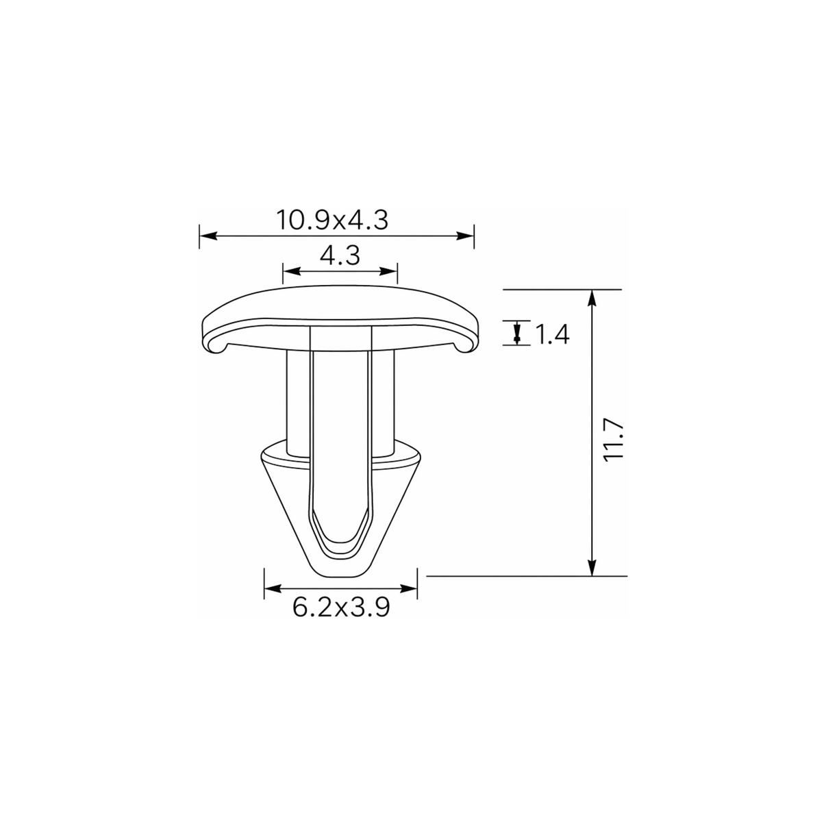 Fästclips Lexus Is III/Nx m.fl.