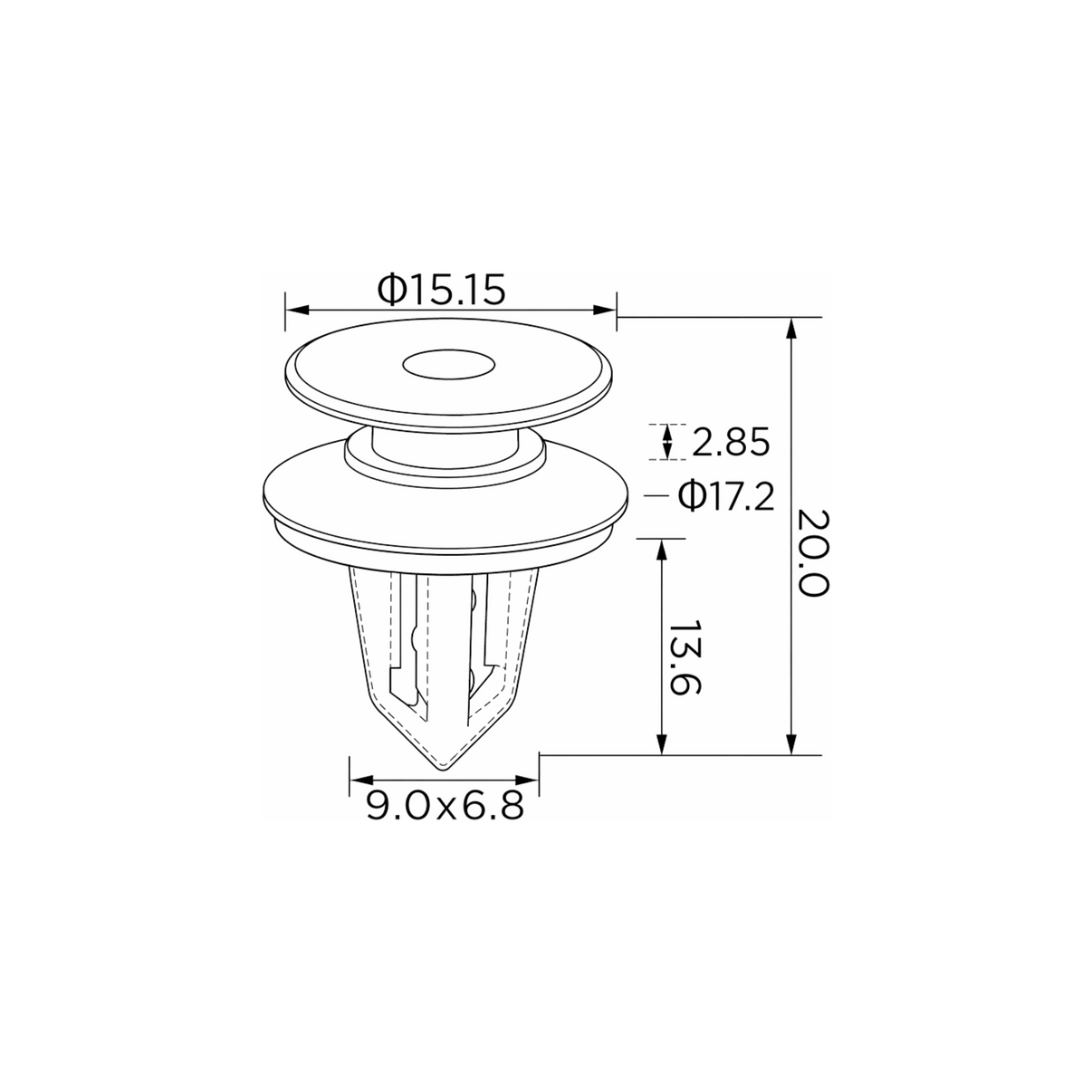 Fästclips Opel Mokka/Mokka X