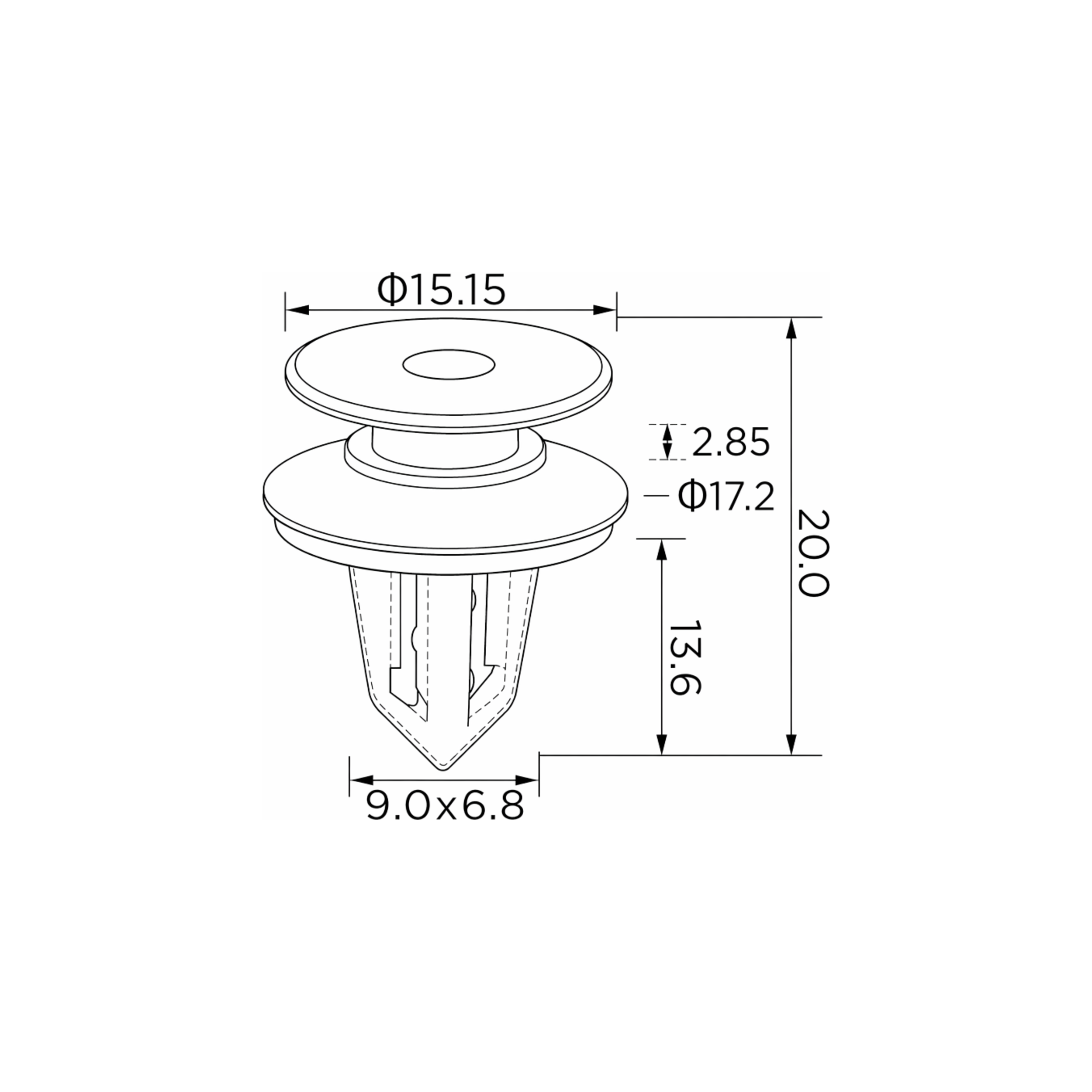 Fästclips Opel Mokka/Mokka X