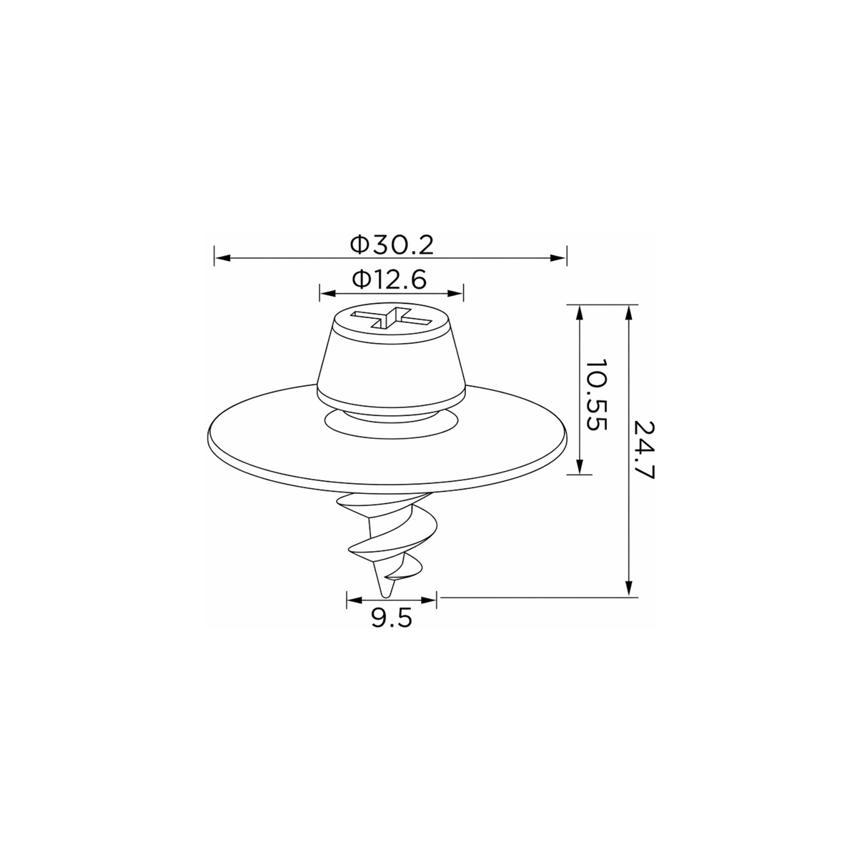 Fästclips Seat Leon/Toledo II m.fl.