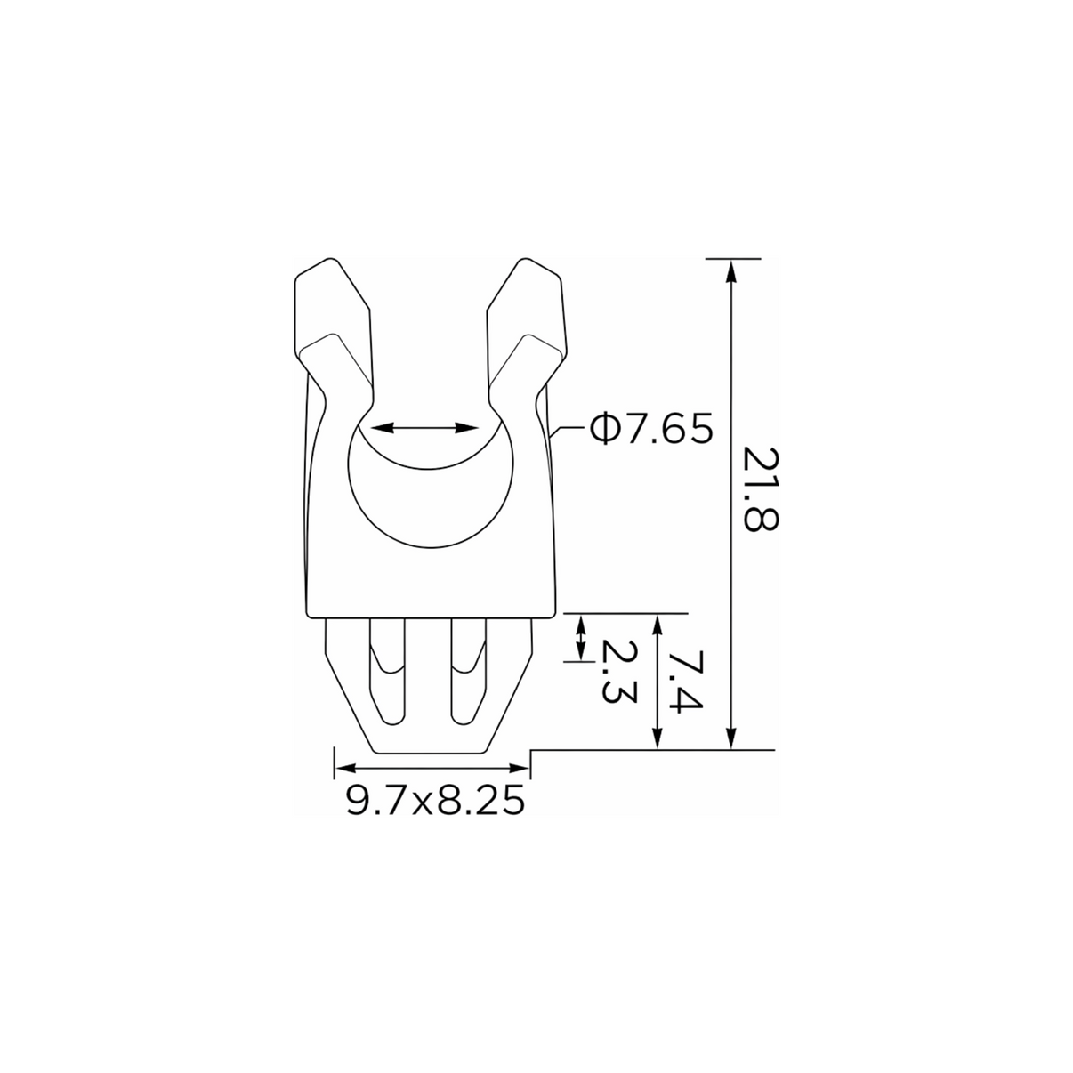 Fästclips – 10-pack – Stabil montering