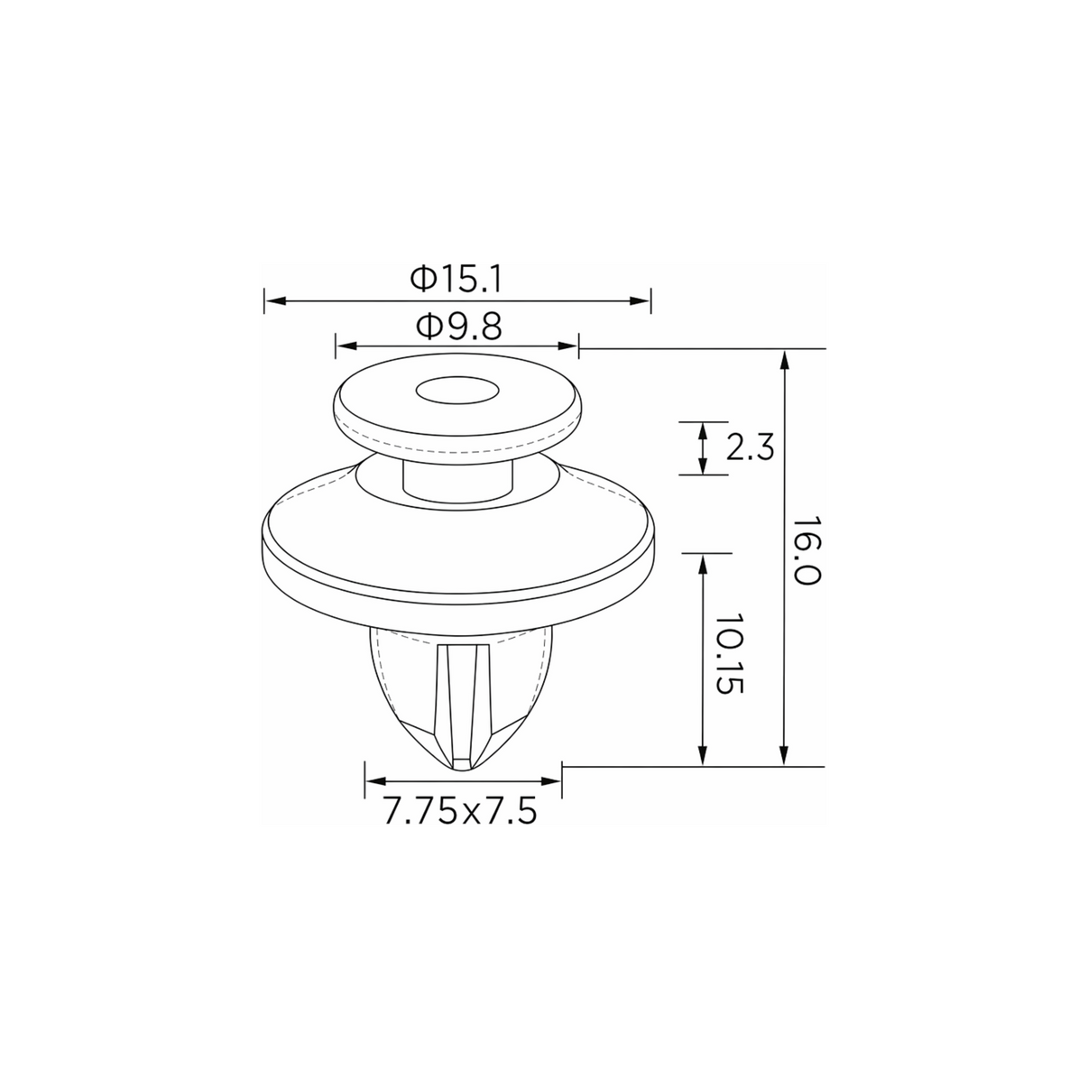 Fästclips Lexus Nx II/Toyota C-Hr – 10-pack
