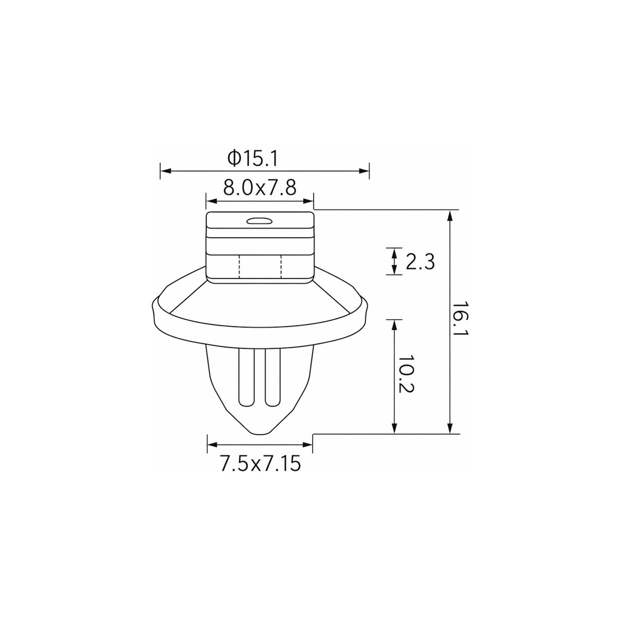 Fästclips – 10-pack