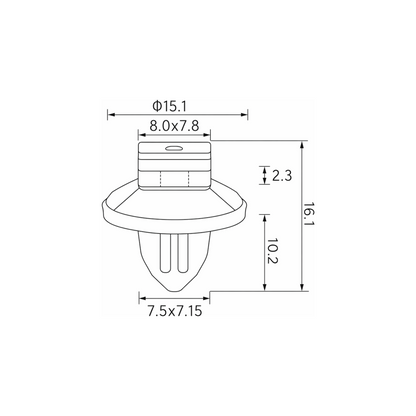 Fästclips – 10-pack