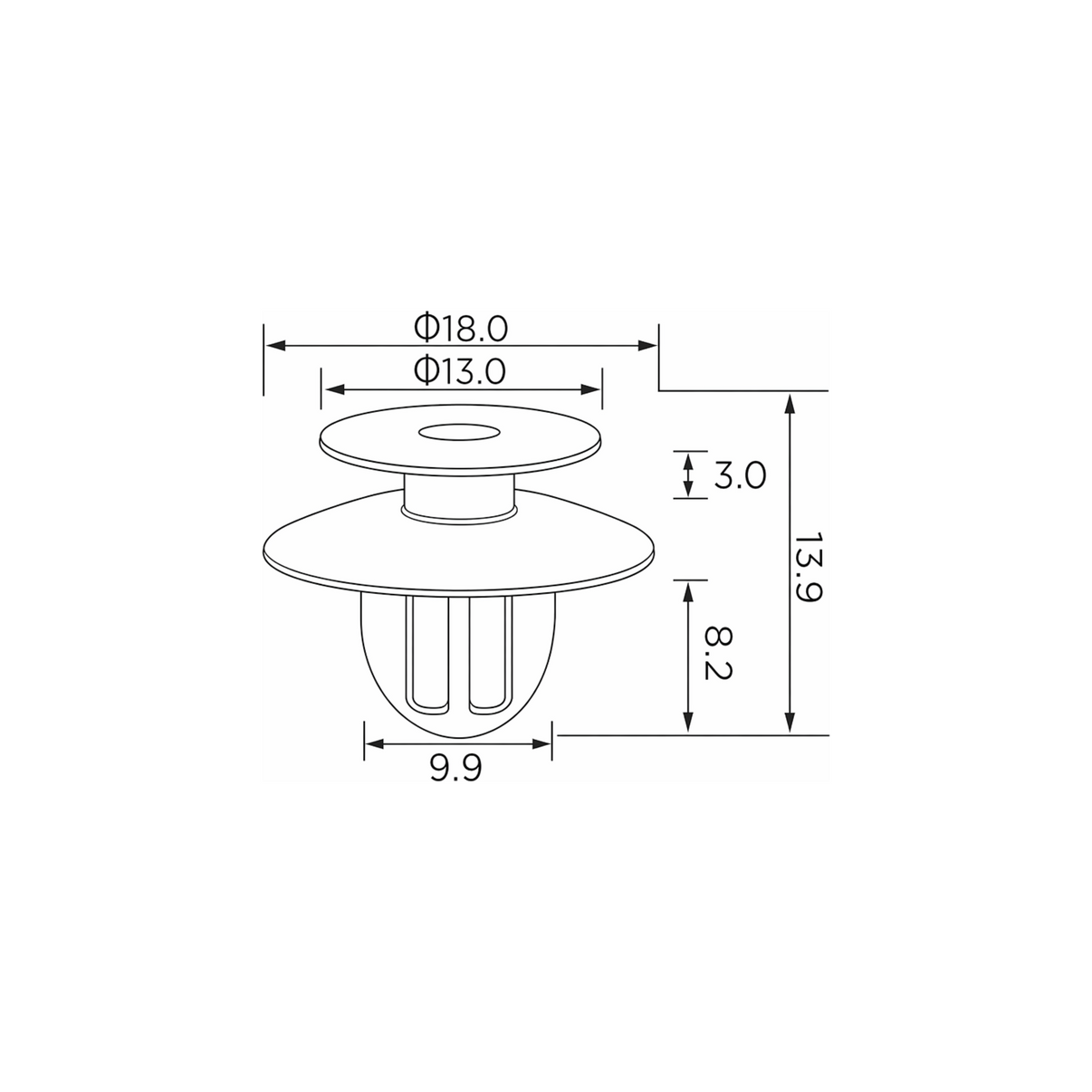 Fästclips – 10-pack