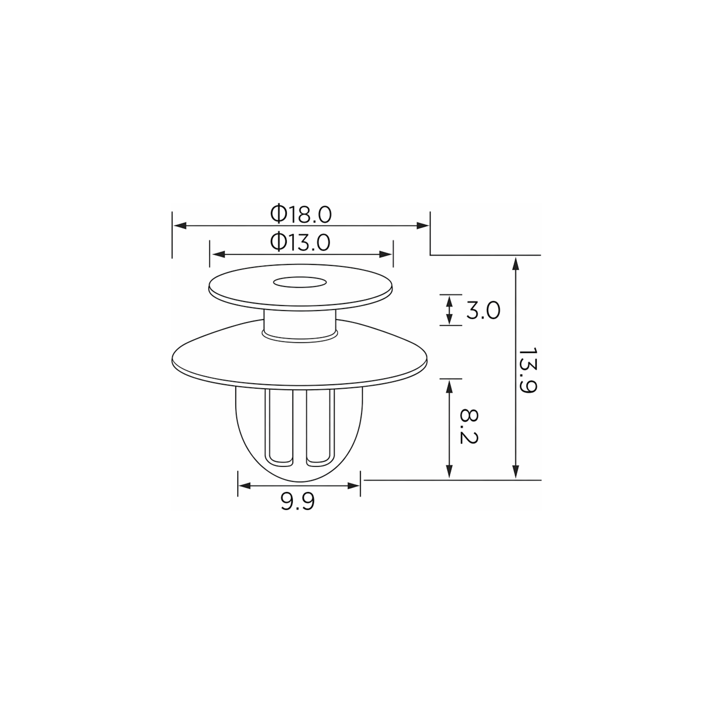 Fästclips – 10-pack
