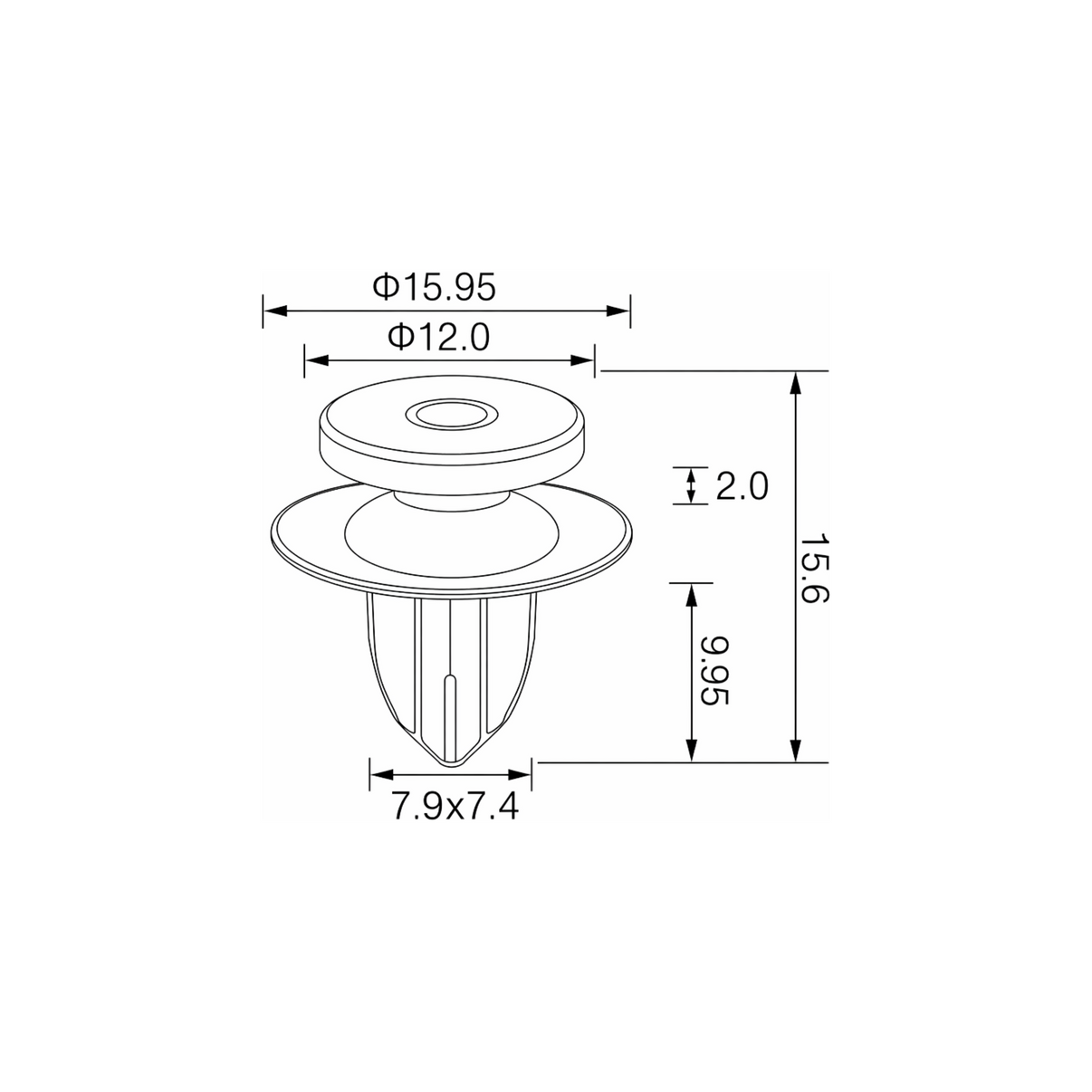 Fästclips – 10-pack
